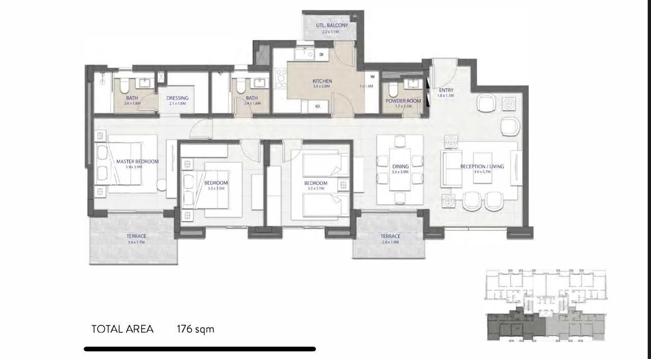 شقة فاخرة للبيع في سيتي جيت