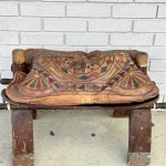 Traditional wooden puff