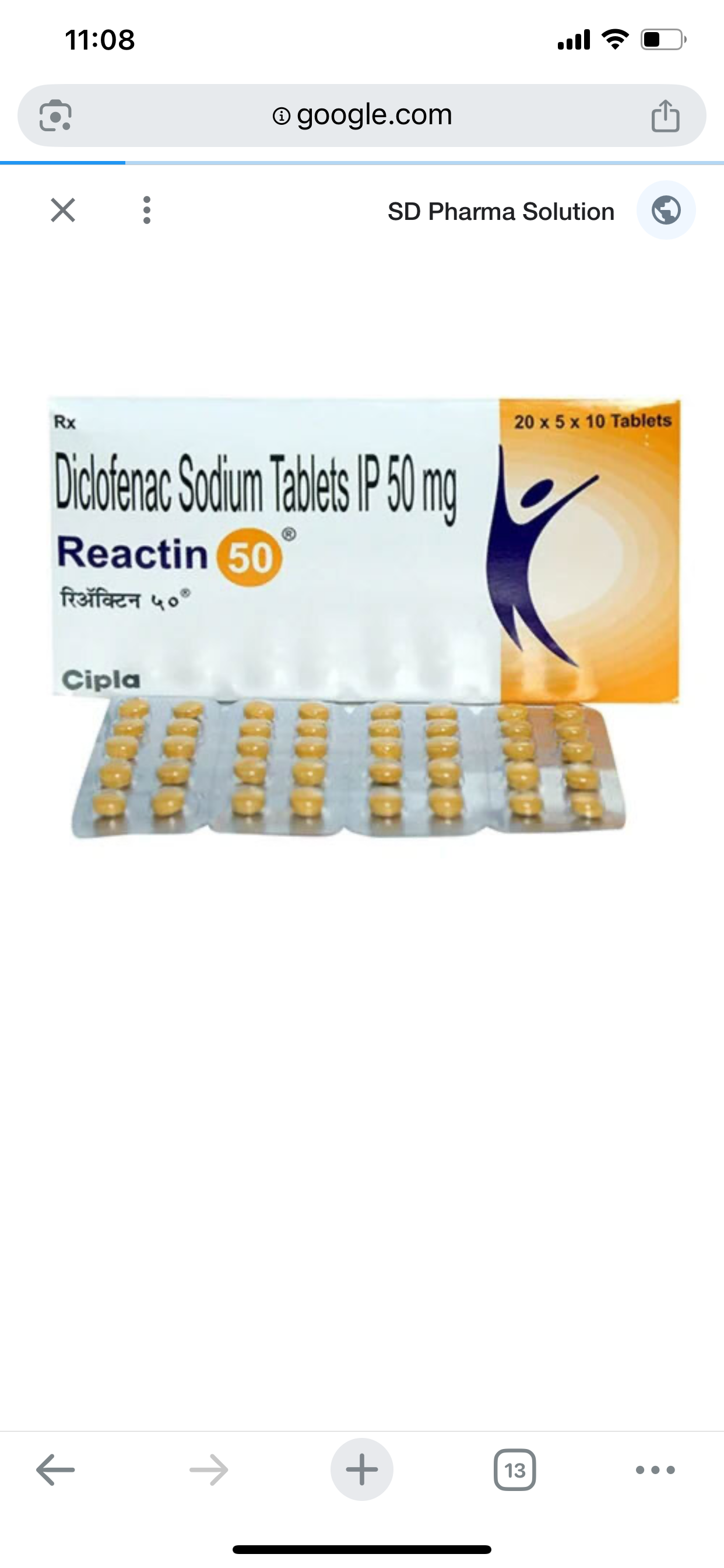 Diclofenac Sodium 50mg